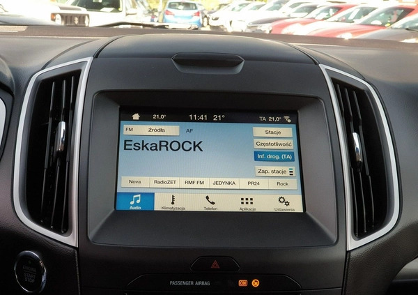 Ford EDGE cena 83800 przebieg: 151400, rok produkcji 2017 z Krzeszowice małe 326
